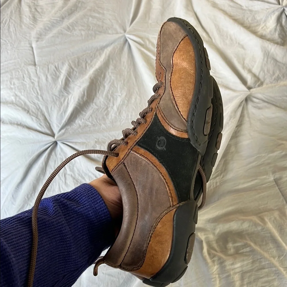 Born Men's Brown and Black Casual Shoes